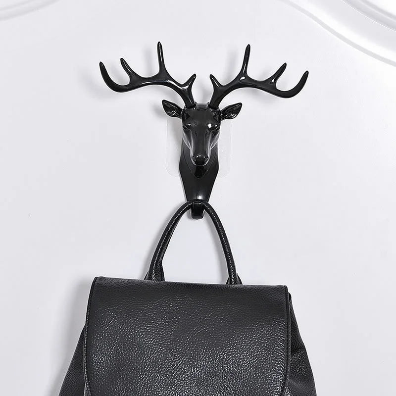 Deer Horns Hanger Rack for Wall Decoration - Vintage, with Hooks for