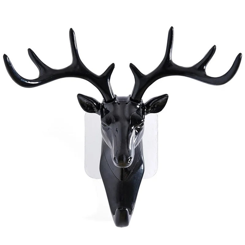 Deer Horns Hanger Rack for Wall Decoration - Vintage, with Hooks for