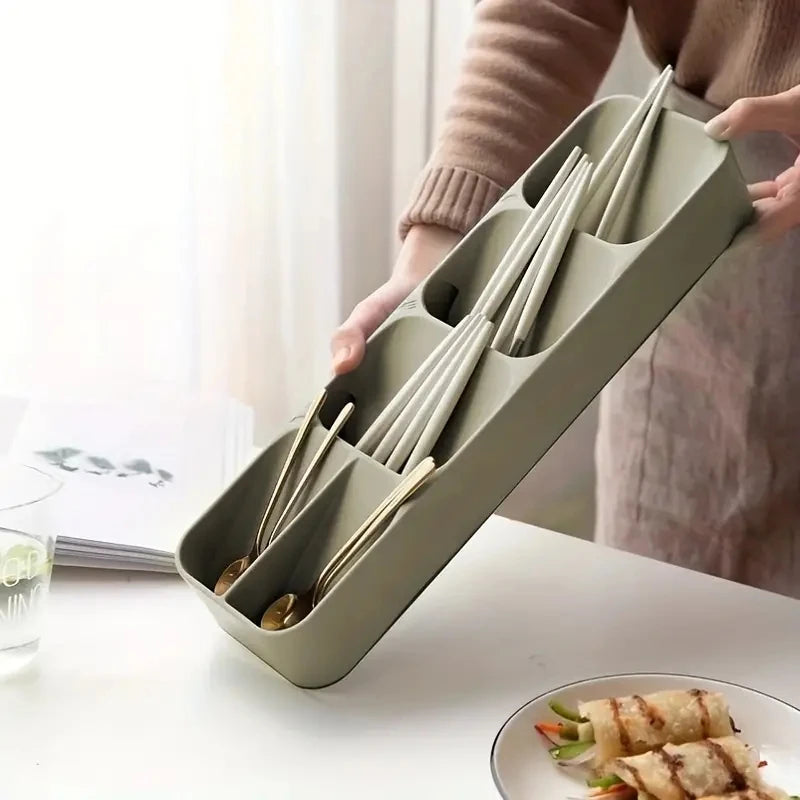 Cutlery Organizer Knife Storage Tray Spoon Organizer Space Saving