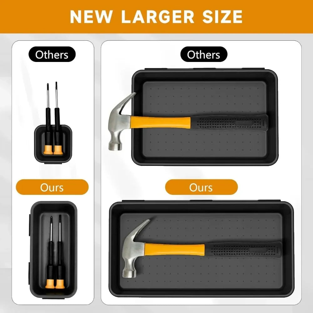 61/45/34/24/9PCS Desk Drawer Organizers 5 Size Interlocking Shallow
