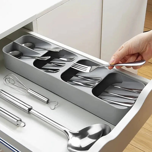 Cutlery Organizer Knife Storage Tray Spoon Organizer Space Saving